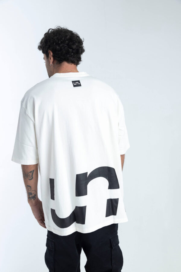 T-shirt Unexpected Basic White un Black