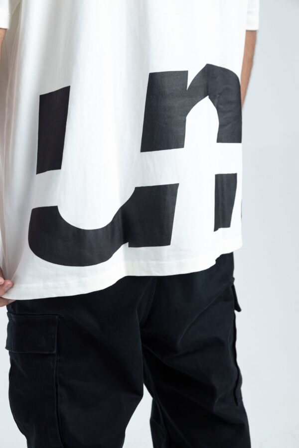 T-shirt Unexpected Basic White un Black